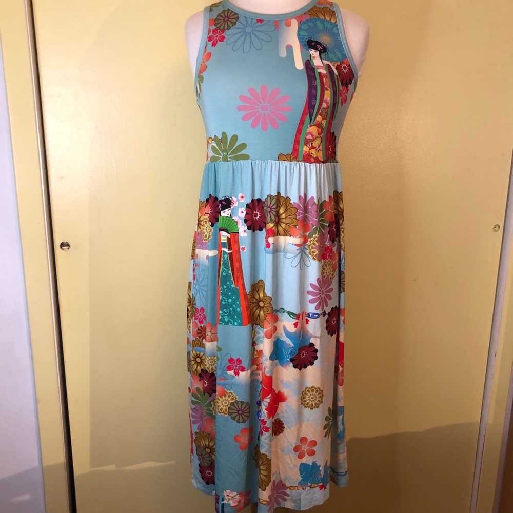 Johnny Was Floral Patchwork Midi Dress - Picture 3 of 13